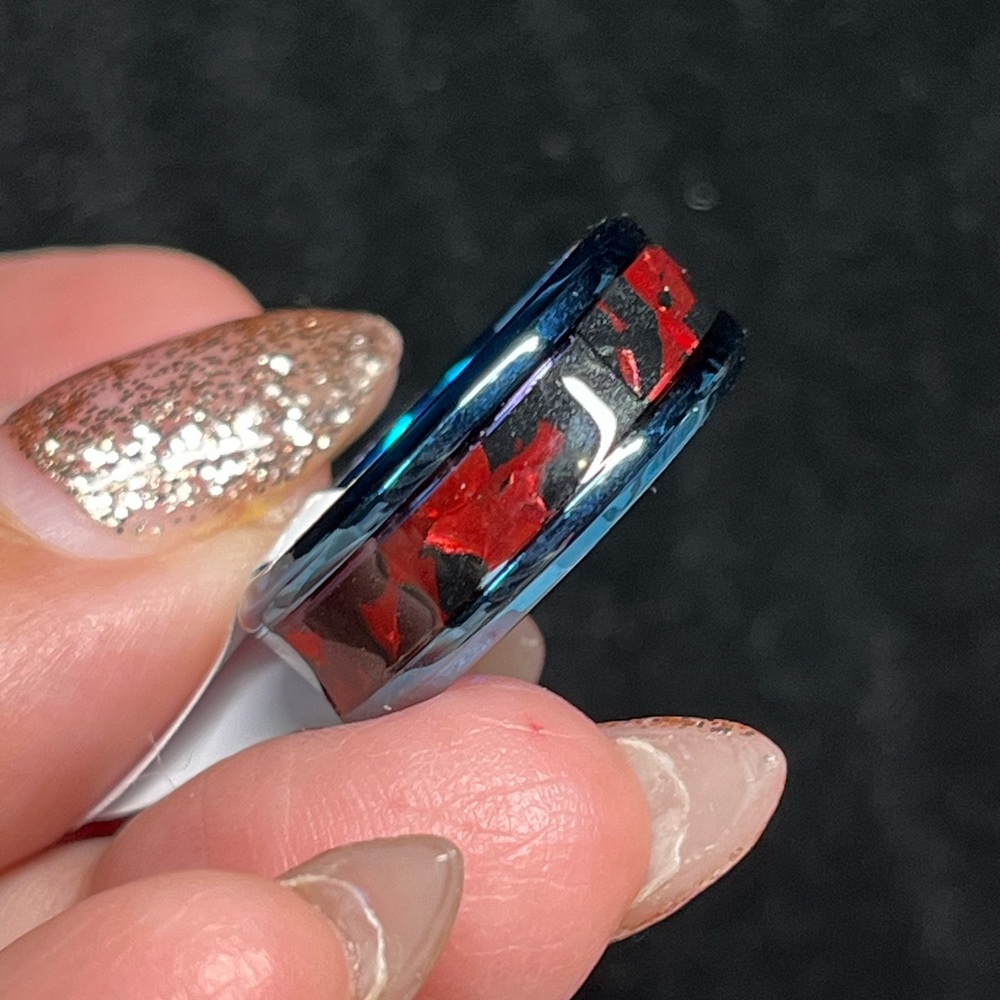 Men’s/unisex titanium ring-wide band style NEW